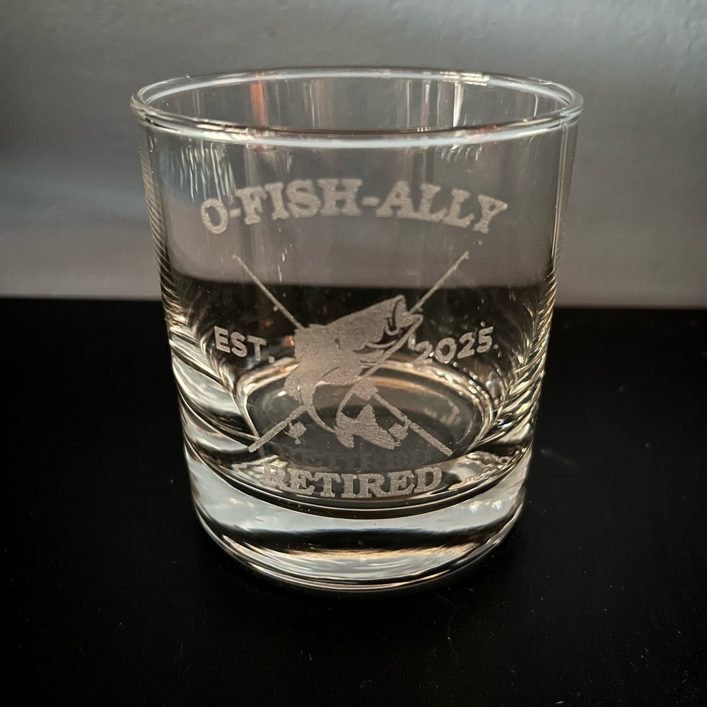 O-Fish-Ally Retired Whiskey Glasses